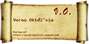 Veres Oktávia névjegykártya