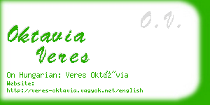 oktavia veres business card